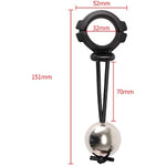 Metal Ball Cock Ring Adjustable Penis Stretcher Scrotal Pendant Weight Bearing Ring Male Penis Extender Chastity Device Sex Toys For Men (25Mm,Double Ball)
