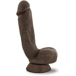 Eden Adult Sex Toy - Handcrafted Realistic Dildo With Suction Cup - 8.5 Inch Long - Flexible Lifelike Thick Dildo With Curved Shaft For G Spot Clitoral Anal Stimulation - Women Men & Unisex - Brown