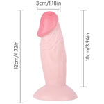 Realistic Dildo, Sex Toys For Beginners, Anal Plug For Women, Lesbians, Men, Gay And Couple (4.5" Flesh)