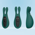 G-spot Rabbit Vibrator Sex Toys - Adult Toys Realistic Clitoral Stimulator & 9 Powerful Vibrations, Soft Silicone Bunny Clit Vagina Tits Massager for Women Couples Pleasure, Green