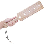 14Inch Wood Spanking Paddle For Adult Sex Toys, Wooden Paddle With 5 Airflow Holes For Bdsm Sex Play