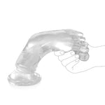 Realistic Foot Dildo Transparent Monster Dildo, Soft Foot Anal Plug with Strong Suction Cup, Fantasy Dildos for Anal & Vaginal Stimulation, Adult Sex Toy for Men, Women and Couples (L)