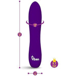 Viben Vivacious Bullet Vibrator | 10 Function Power Bullet | Premium Silicone Rumble Motor | USB Rechargeable Waterproof Adult Toys | Violet