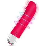 Vibrator Sex Toys For Famale - Bullet Clitoral Vibrator With Ring - Sex Toys With 10 Vibration Mode Bullet Vibrators For Women And Couple?Red?