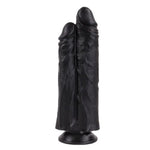 Two In One Double Ended Massive Dildo, Realistic Double Head Penis Big Black Huge Anal Dildo Anal Butt Plug Sex Toy With Strong Suction Cup For Women Men Couple