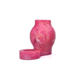 Red Male Penis Sleeve Cock Sleeve, Silicone Penis Extender Penis Extension Sleeve With Penis Ring Male Adult Sex Toys For Men Couple - M