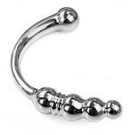 Stainless Steel Butt Plug Anal Beads Anal Sex Toys Double-Ended Dildo G Spot Stimualtion Prostate Massager Heavy-Duty Adult Sex Toys for Men Women Couple