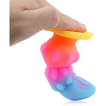 Butt Plug Anal Sex Toys Luminous Monster Dildo With Suction Cup Silicone Anal Beads G-Spot Dildo For Prostate Massage Vaginal Stimulation Adult Sex Toys For Men Women Masturbation (M)