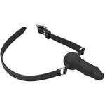 Mouth Ball Gag Wear Adjustable Dildo Penis & Skin-Friendly Silicone Handcuff