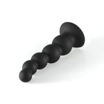 9.4 Inch Silicone Anal Trainer with Suction Cup and 5 Gradually Increasing Beads for HandsFree Play