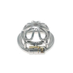 Metal Small Comfortable Chastity Cage with Flower Hollow Pattern Male Abstinence Chastity Device Cock Cage with Invisible Lock Sex Toy Men Penis Exercises Bondage Gear & Accessories