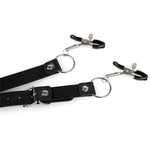 Body Bondage Clit Clamp With Spreader Straps, Strength Adjustable Labia Clamps Nipple Clamps For Adults Extreme Love, Sm Sex Toys For Couples Flirt Play Fetish Cosplay