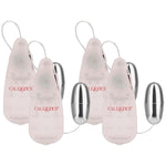 California Exotic Novelties Slim Teardrop Bullet, Silver (Pack Of 4)