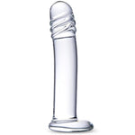 6.3 Inch Clear Realistic Glass Dildo, Small Beginner Dildo, Transparent Crystal Thin Cute Penis, Prostate Massager Slim Anal Plug For G-Spot Stimulation And Anal Training For Men And Women