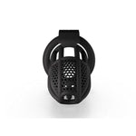 Mini Male Chastity Device,Nylon Mesh Honeycomb Chastity Cage Penis Cage With 4 Size Hook Chastity Lock Penis Rings Restraint Sex Toys (L, Black)