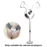 Male Inverted Chastity Device Sex Toy With Chastity Belt Set, Stainless Steel Negative Chastity Devices Locked Cock Cage Adult Penis Sm Bondage Sex Toys For Gay Men Advanced Player (Black)