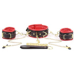 Bdsm Bondage Sex Set Couples Sex Toys, Neck Restraints Kit With Traction Chain, Handcuffs, Nipple Clamp, Nipple, Bdsms Toy Hard, Sex Toy For Women (4-In-1)