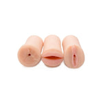 Three Way Pussy Ass And Mouth Stroker Set