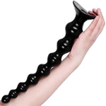 10Inch Long Anal Dildo Sex Toy - Long Anal Plug With 8 Gradual Large Beads - Flexible Long Anal Beads With Strong Suction Cup, Vaginal Anus Dilator Prostate Massage For Men Women (S)