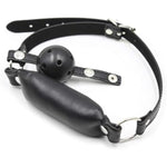 Bdsm Open Mouth Gag Sponge Plug Ball Gag Adjustable Faux Leather Fetish Open Mouth Ball Gag Sex Toy For Women Men Adults Couples Sm Sex Bondage Bed Restraints Role Play Sex Game