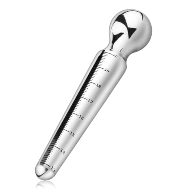 Smooth Stainless Steel Urethra Sound Urethral Plug With Width Scale Teardrop Shaped Penis Plug Urethra Dildator Adult Sex Toys For Men Urethral Training Stimulation Masturbation (S)