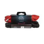 Fifty Shades of Grey Restrain Me Bondage Rope - 5m Silky & Strong Twisted Bondage Rope with Zero Stretch - Wrist or Ankle Restraint for Adults - 2 Pack - Red/Black
