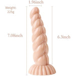 Realistic Monster Dildo Butt Plug - 7.08" Shaped Anal Plug Dildo With Strong Suction Cup, Huge Thick Butt Plug For Women Men, Anal Dilator Prostate Massager Anal Sex Toy