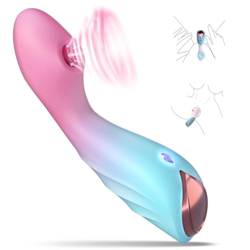 Sucking Vibrator Sex Toys For Women - Insertable Clit Sucker Clitoral G Spot Suction Stimulator, 9 Sucker Vibration Modes For Woman, Silicone Female Adult Toy Nipple Vibrators For Couples Games