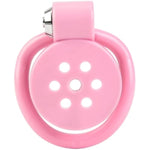 Male Flat Chastity Cage Chastity Lock With 7 Holes Penis Chastity Device Men Beginner Cage Bondage Cock Cage To Prevent Erection Adult Sex Toys