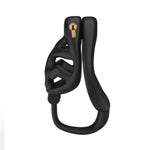 Chastity Cages With Hooks Male Sex Toys Cock Cage Includes 3 Different Rings 3D Printed Skeletonized Penis Cage Is Lightweight And Breathable Chastity Device For Men'S Penis Restraints (B-S,Black)