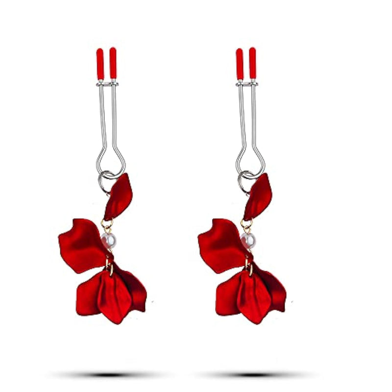 Metal Nipple Rings Nipple Clamps Adjustable Non-Piercing Metal Nipple Clamps Nipple Clip For Women Nipple Toy Nipple Piercing Suitable For Adult Role Playing Games