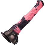 12 Inch Silicone Made Huge Soft Colorful Horse Dildo Anal Toy Pink Animal Style Ribbed Flexible Hands-Free (Normal)