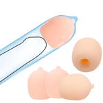 Pennis Extender, Silicone Penis Sleeve 4Pcs Penis Extention Beads Cock Sleeve Reusable Dick Enlarger Couple Adult G Spot Stimulate Adult Sex Games