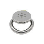 Stainless Steel Flat Round Hole Chastity Lock Chastity Device Penis Cage Flat Short Beginner Cage For Men To Wear Bondage Sm Chastity Cage Adult Game Sex Toy