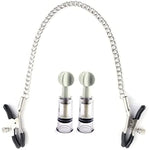 Bdsm Nipple Clamps Set Adjustable Pressure Nipple Clips Non-Piercing Nipple Puller Breast Clamps With Chain Adult Sex Toys Nipple Suckers For Adult Men Women Sex Sm Game
