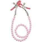 Nipple Clamps Non Piercing With Metal Chain Bdsm Fetish Adult Games Sex Slave Female Sex Toy Nipple For Womens Pleasure For Couples Cosplay (Rose Gold)