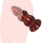 Huge Thick Anal Butt Plugs:Super Big Anal Trainer Anal Toy With 3 Anal Beads Red Giant Anal Plugs Sex Toy With Suction Cup Anus Dilator Butt Plug Anal Dildo For Experienced Player Large Anal Sex Toys