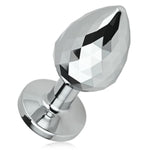 Small Beginner Butt Plug Adult Sex Toys For Men Women Masturbation Metal Anal Plug Jewel Anal Dilator Anal Trainer (1.06’’)
