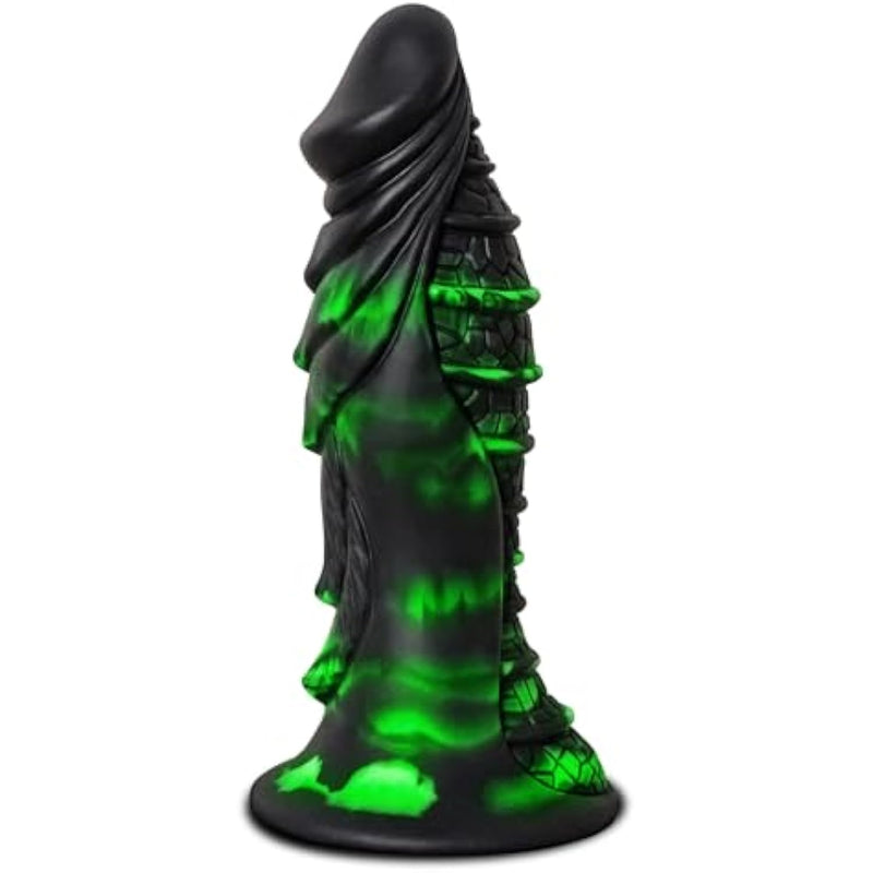 8.5 Inch Monster Dildo With Suction Cup Huge Big Thick Black Dildo Luminous Glow In The Dark Dildos With Strong Suction Cup For Hands-Free Play,Strap On Dildo Sex Toys For Men Women Gay