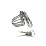 Metal Chastity Lock Penis Cage Bondage Tool Hollow Chastity Cage With Key Couple Training Adult Toy