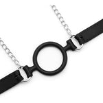 Silicone Strap Sex Open Mouth Gag With Nipple Clamps, Sm Toys Bondage Restraints Bite Gag Muzzles For Sex (Style-2)