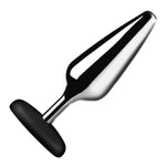 Butt Slut Metal & Silicone Butt Plug For Men, Women, & Couples. Metal Plug, Spicy Silicone Base. Tapered Tip & Wide Flange. Phthalate-Free, Nickel-Free. 1 Piece, Metal & Black.