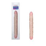 Veined Double Dong 12 Inch Double-Ended Dildo, Soft Pliable And Highly Detailed - Ivory Se-0193-01-2
