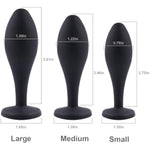 Anal Plug Adult Sex Toy,3Pcs Jeweled Anal Toys Anal Training Kit Adult Sex Toys Games Butt Plug,Personal Anal Plug Sex Toy For Adult Women,Men And Couples (White)