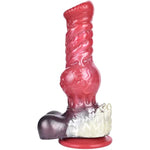 Multi Color Optional Size Artificial Dog Wolf Dildo Silicone Made With Big Knot Knotty Suction (S)