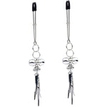 Silver Butterfly Pendant Bell Nipple Clamps, Adjustable Breast Nipple Clamps, Papilla Straighteners Corrector Nipple Shield Nipple Clamps Adjustable Breast Clamps