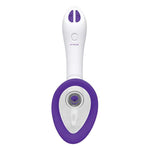 Doc Johnson Bloom - Intimate Body Pump - Automatic - Vibrating - Rechargeable - 4-in-1 Interchangable Set - Heightens Sensitvity, Purple/White