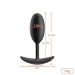 Anal Plug, Soft Silicone Anal Plug With Built-In Metal Ball Prostate Massager Anal Dilator Anal Sex Toys For Men And Women (S)