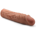 Penis Sleeve Extender Cock Sleeve Extension Sheath Silicone Penis Ring Enlarge Thicken Reusable Realistic Condom Enlarger Male Sex Toy for Men Couples (5.4 inches)