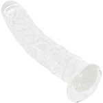 Diamond Dildo Butt Plug, 7.5 Inches Glass Pleasure Wand Crystal Massager